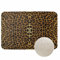 Leoparden-Badteppich, sexy Leopardenmuster, Mikrofaser, Badezimmermatte, weicher Plüsch, zottelig, Duschmatte für Badezimmer, flauschig, bequem, wasserabsorbierend, rutschfest, maschinenwaschbar, 40,6