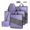 Carttiya Koffer Organizer Kompression Set, Packwürfel Set Kompression Ihres Reisegepäcks, Compression Packing Cube, Komprimierbaren Packwürfeln zur Organisation Packtaschen Set (Violett, 6 Stück)