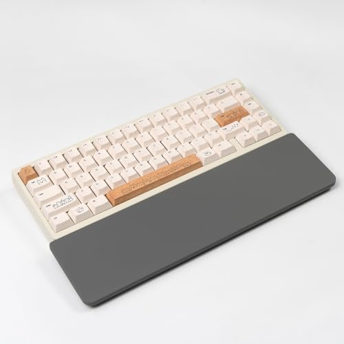 Sumgsn Grey Keyboard Wrist Rest, Gel Wrist Pad for Keyboard 60%/68%/70% | Ergonomic Keyboard Wrist Pad, Comfort Support for Typing and Gaming