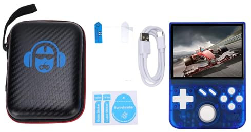 R36S Retro Handheld Game Console, 3,5 -Zoll -Bildschirm, 3D -Joystick, RK3326 Gaming -Chip, 4000mah, Eingebaute Speicherkarte, 60 Mainstream -Emulator Unterstützt (128G)