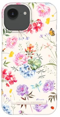 IDEAL OF SWEDEN Bedruckte iPhone Hülle – Ewige Blume Design, Dünnes & Leichtes Case, Stoßfest, Stylisch & Langlebig Für Optimalen Schutz Im Alltag (Ewige Blu, iPhone 13/14/16e)