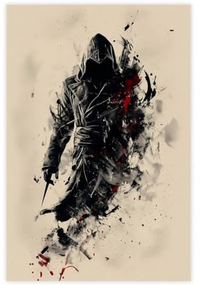 IYTAFGYT Assassin-Poster, Leinwand-Poster, Wandkunstdruck, Bild, Gemälde, 30 x 45 cm