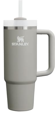 Stanley Quencher Thermal Mug with Straw, Grey (Ash), 0.89 litres