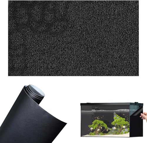 40x200cm Aquarium Hintergrund,Aquarium Rückwand,Statisch Haftender Aquariumhintergrund,Pvc Statisch Haftender,Aquarium Hintergrund Generisch,Für Aquarium Rückwand Terrarium Rückwand (Schwarzer)