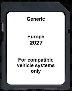 Generic - Europe 2027 GPS Navigation Memory Card, 32GB – Compatible with Certain Volkswagen, Skoda, Seat, and Discover Media 2 (MIB2) Systems