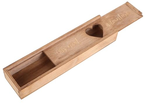 KHBUAB Geschenkbox Vielseitig Kreative zur Schwangerschaftsverkündung mit Holz Aufbewahrungsbox für Deckel und Erinnerung Schwangerschaftstests Babyparty