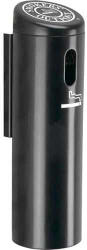 Commercial Zone Secured Wall Mounted Ashtray Outpost Swivel System Color: Black