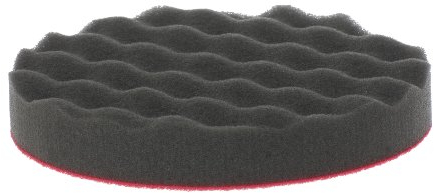 Rotweiss 1 Stück Polierschwamm Ø 155mm SCHWARZ GEWAFFELT weich Auto Polierpad