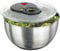 Emsa 513441 Edelstahl Salatschleuder, Turboknopf, Turboline, edelstahl/schwarz, 4,5 Liter