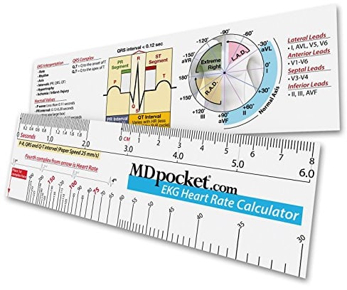 MDpocket EKG Heart Rate Calculator Ruler