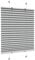 Victoria M. Easyfix Plissee Faltrollo ohne Bohren Plisseeanlage Klemmfix mit Klemmträger für Fenster und Türen, Größe: 60 x 200 cm, Farbe: Grau