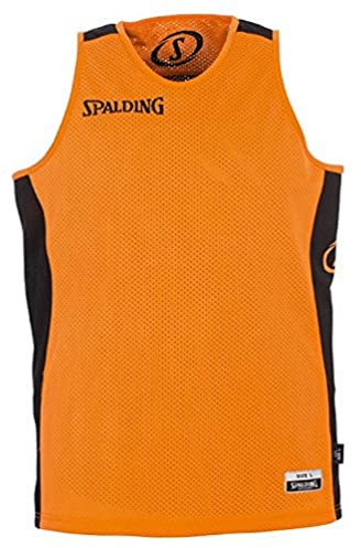 Spalding Bekleidung Teamsport Essential Reversible Shirt Herren, orange/Schwarz, XXS
