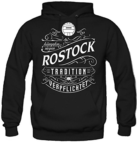 uglyshirt87 Mein Leben Rostock Kapuzenpullover | Freizeit | Hobby | Sport | Sprüche | Fussball | Stadt | Männer | Herren | Fan | M1 Front (L)