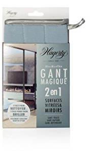 Hagerty Microfibre Glove Glass microfibre glove 23 x 13 cm I Cleaning glove for glass surfaces such as windows mirrors glass tables glass ceramic hobs etc I Scratch- & lint-free I Without chemicals