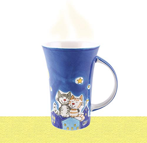 Mila Keramik-Becher, Coffee Pot, NachtKatzen | MI-82445 | 4045303824454