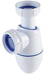 Siphon d'évier à joints intégrés sortie Ø40