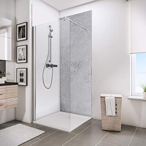 Schulte DecoDesign Dekor Stein grau hell, 210 x 100 cm, 3 mm Aluminium-Verbundplatte, Wandverkleidung als fugenfreier Fliesenersatz, EP1901021 602