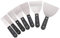 7 Pcs Filler Knives, Stainless Steel Putty Knives Filling Knife Set with Soft Grip Handle, Flexible Wallpaper Scraper Tool Plastering Tools for Walls, Practical Paint Wallpaper Removal Scrapers