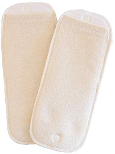 Popolini EasyFree All-in-3 Stoffwindel/Abhaltewindel für Windelfrei und Stoffwickler (Easyfree Einlagen Frottee Natur (2er Pack), L (9-15kg))