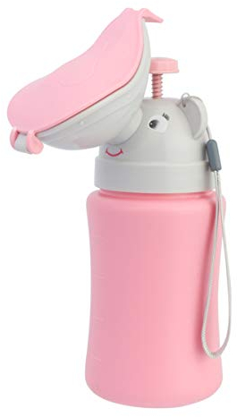 Milisten Universal Mini Urinal Mobiltoilette Personal Toilet Notfall Reisetoilette Notfall WC für Kinder Kleinkind Baby Camping Wohnwagen Autoreisen Rosa (Mädchen)
