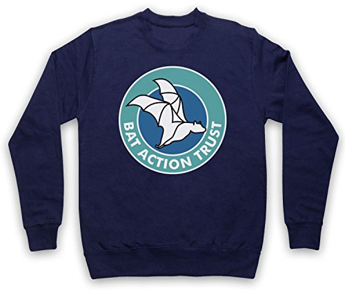My Icon Art & Clothing Detect Bat Action Trust Comedy TV Erwachsenen Sweatshirt, Ultramarinblau, Small