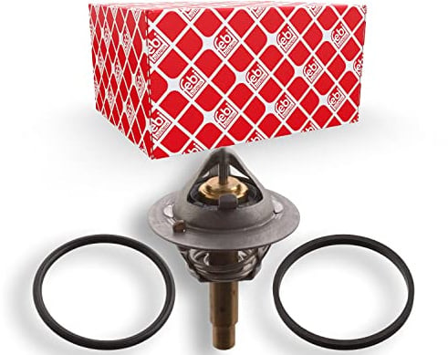febi bilstein 106507 Thermostat mit Dichtringen, 1 Stück | Kompatibel mit: MERCEDES-BENZ C-CLASS, C-CLASS, C-CLASS Coupe, C-CLASS T-Model, C-CLASS T-Model, CLC-CLASS, CLK
