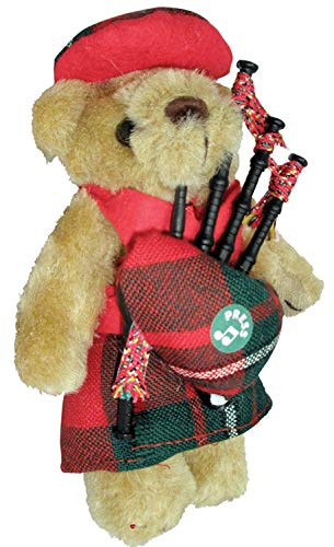 I LUV LTD Musical Teddybär MacGregor Clan Tartan Schottisches Geschenk, Hergestellt in Schottland