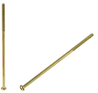 sourcing map M4 x 110mm Mâle Fil Cruciforme Tête Cylindrique 5pcs | Boulon Vis pour Double Lit Meubles TV Étagère Tenture