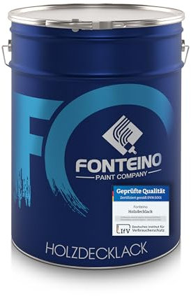 Fonteino Holzfarbe Holzschutzfarbe Holzlack Deckfarbe Holz Möbelfarbe Laubgrün - 2,5L