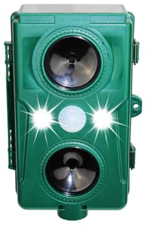Solar Vogelschreck | Ultraschall | Bewegungssensor | Dauermodus | Tauben | Spatzen | Möwen | optionaler Blitz