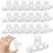 100 Pcs Tile Spacers, 10mm T-Shape Floor Tile, Removable Tiles Spacer for DIY Paving Tiling Wall, Garden, Red Bricks, Patio Slabs