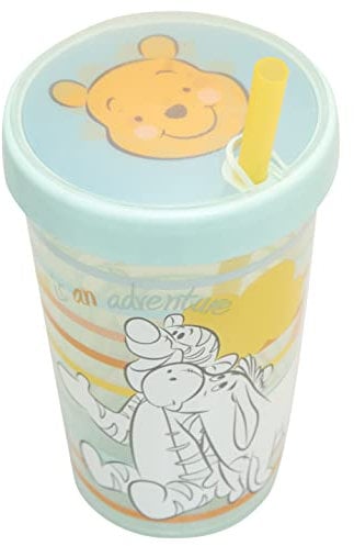 Disney - Winnie the Pooh Winnie The Pooh Lenticular Straw Tumbler, Blue, One Size