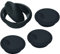 80mm(3.15 inch) Desk Cable Wire Grommet, 4Pcs Black Desk Grommet Cord Cable, Desk Table Grommet Cable Tidies for Home and Office Table Surface Port Hole Covers