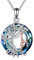 YFN Collana Ginnastica Argento Sterling Ciondolo Ginnasta Cristallo Albero della Vita Gioielli Compleanno Regali di Laurea per Donna Bambina