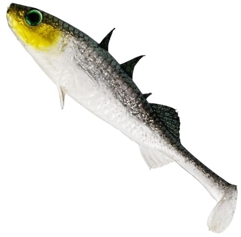 Westin Stanley The Stickleback Shadtail 9cm 7g - 5 Gummifische, Farbe:Headlight