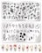 Nail Stamping Plates, 2 Pcs Nail Art Stamping Templates Leaves Flowers Butterfly Heart Nail Stamping Kit Manicure Tool for DIY Nail Art Design