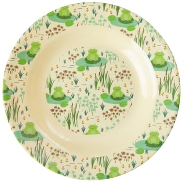 Melamin Geschirr Kinder Serie mit Frosch Print, verschiedene Artikel (Schale tief)