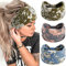 Damen-Haarbänder,Breite Haarbänder,Boho-Blumendruck Knoten Elastische Haarbänder Yoga-Bandanas,Laufstirnbänder für Frauen