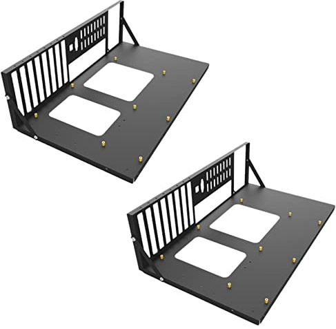 Pavewood 2X Mining Frame Mining ETH Motherboard Bracket Thickened Mining Case Support ITX/Mini ATX for 8 GPU(ATX)