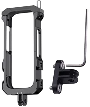 LICHIFIT Aluminum Alloy Utility Frame Cage for Insta360 X3 Cold Shoe Bezel Mount Protective Case Frame Panoramic Action Camera Accessories