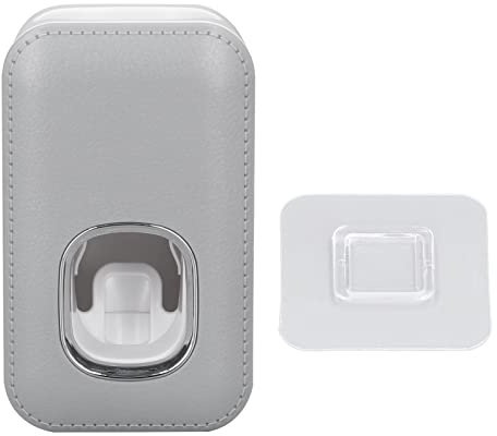 Vollautomatischer Zahnpastaspender Wandmontierter Zahnpasta-Quetscher Freihändiger Zahnpasta-Halter Zahncreme Spender Badezimmer-Zubehör (Grau)