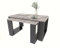 MATKAM Satztisch 2er Set WESTA, Couchtisch im Industrie-Stil, hoher Beistelltisch B100 x T50 x H47,8 cm, niedriger Beistelltisch B78 x T39 x H45,3 cm, einfache Montage (Beton)