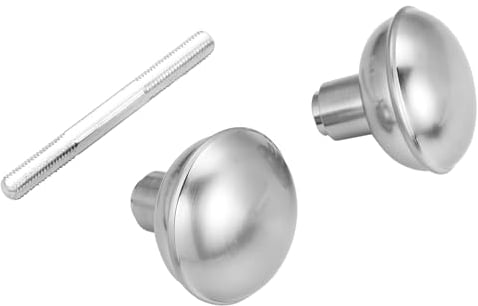 newliplace Satin Nickel Door Knob Set with Spindle, Antique Old Style Door Knobs Replacement Set for Mortise Lock Interior Doors, Brushed Nickel