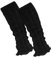 MOUNTREX Stulpen Damen - Beinwärmer mit Alpaka Wolle, Beinstulpen für Herbst, Winter - Leg Warmers - One Size - 1 Paar (Schwarz)