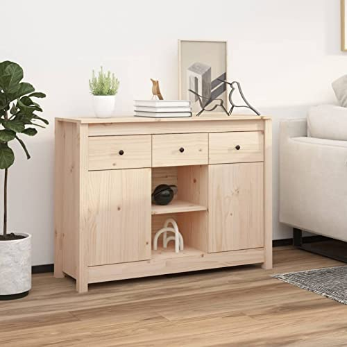 BaraSh Sideboard 100x35x74,5 cm Kommode Kiefer Gelaugt GeöLt Kommode Kiefer Kommode Kiefer