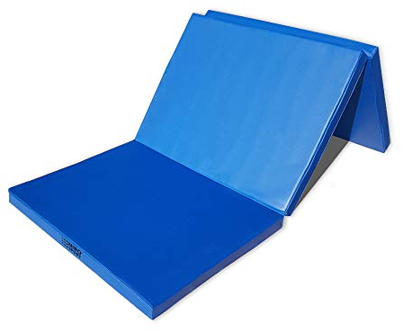 Gymnastikmatte Klappbar 180 x 70 x 8 cm Klappmatte Turnmatte Weichbodenmatte (Blau)