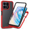 RonRun Funda para Honor X8 5G/Honor X6/Honor 70Lite con Protector de Pantalla Incorporado, Protección de 360 ° Anti Choque Transparente Carcasa Compatible con Honor X8 5G/Honor X6/Honor 70Lite Rojo