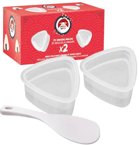 Takonashi® - 2 Moldes Triangulares Sushi Onigiri - Haz Platos de Sushis Fácilmente - Kit de Cocina Japonesa y Accesorios - Japón Sushi Maker - OriginalCorner®