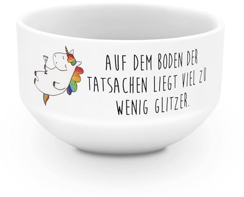 Mr. & Mrs. Panda schale Einhorn Cocktail - Geschenk, Schüssel, Einhörner, Geburtstag, Party, joghurtbowl, Unicorn, Müslischale, Caipirinha, Müsli, Spruch, reisschale