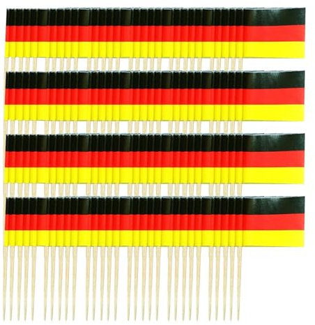 1000 Stück Zahnstocher Flaggen Länder - 6,5 X 3,5Cm Zahnstocher Mit Fähnchen,Zahnstocher-flaggen Deutschland,Cupcake Topper Zahnstocher Flaggen,Zahnstocher Flaggen Zum Beschriften Für Kuchendekoration